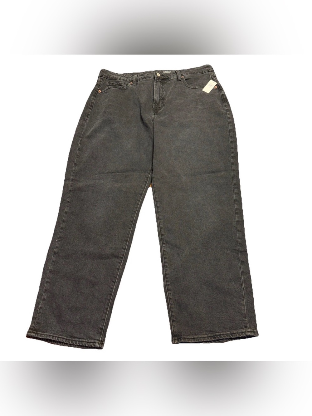 Old Navy Jeans 16 Black High Rise OG Loose Denim Relaxed Smooth Pockets NWT Wmns
